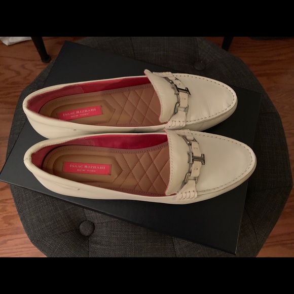 Leather slip-on with silver accent, like new - Picture 2 of 6